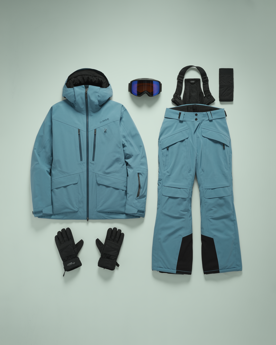 flat lay of matching ski jacket and snow io2melqrpafgvfqb4dcmg yor89dw1q ywmzrow7 fuq